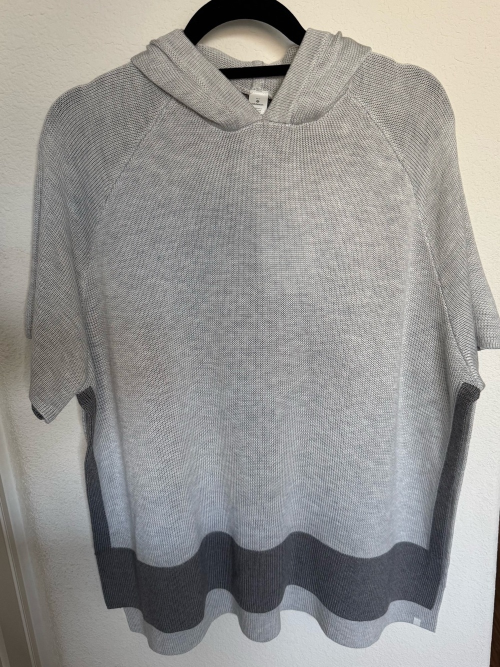NWT Lululemon Opened Up Poncho XS/S Cashlu Cashmere Blend Grey $148